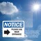 Signmission Please Use Main Entrance (Right Arrow) Sign With Symbol, 7 in W x Rectangle, Vinyl Decal OS-2PACK-NS-D-57-L-17616 - alternate 2